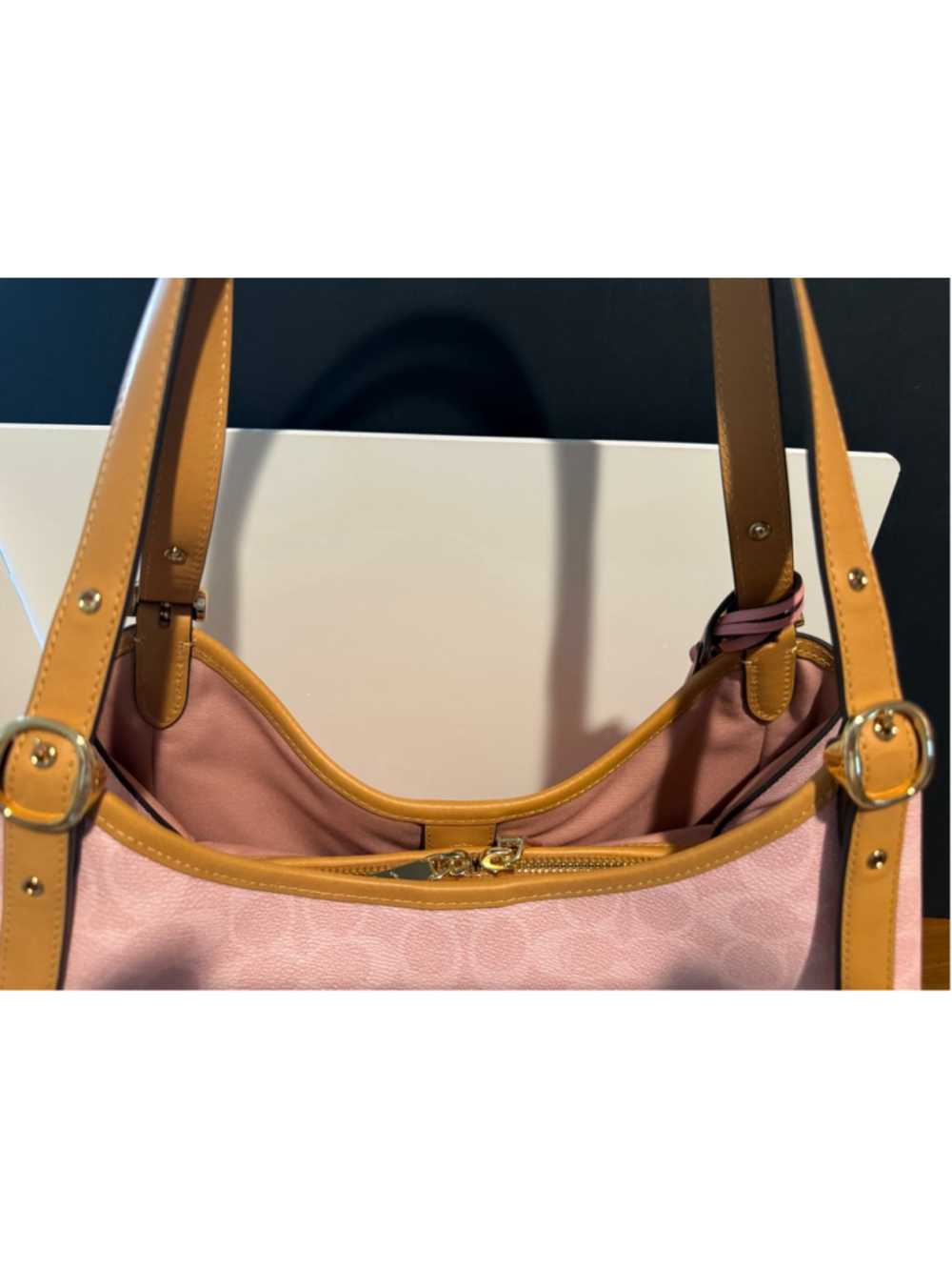 Coach Erin Shoulder Bag Authentic In Signature Canvas With Charms CEL13 NWOT - Picture 14 of 16